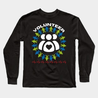 Spread Love with Volunteerism: Inspiring Designs Long Sleeve T-Shirt